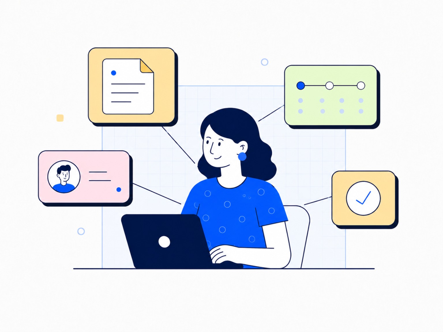 Illustration of campaign work being coordinated